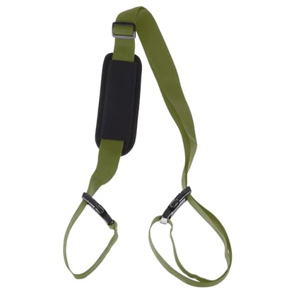 PATIKIL Carrying Beach Chair Straps, Adjustable Beach Chair Straps Shoulder Carrying Straps for Folding Chair Backpack, Dark Green - color: Dark Green