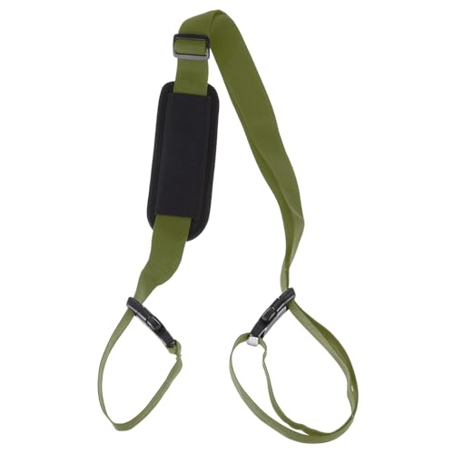 PATIKIL Carrying Beach Chair Straps, Adjustable Beach Chair Straps Shoulder Carrying Straps for Folding Chair Backpack, Dark Green - color: Dark Green