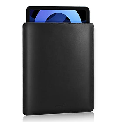 MoKo 9-11 Inch Tablet Sleeve, PU Leather Briefcase Slim Stylish Case Fits New 11-inch iPad Air M4 2026/iPad Pro M5, Air 5/4th 10.9, 10th Gen 10.9, 9/8. Gen 10.2, Tab S8/S9 11, Black - color: Black, size: 9-11 inch