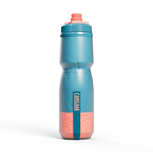 CamelBak Podium Chill Insulated Bike Squeeze Water Bottle, Cold Retention for Cycling, 24oz, Mercury Teal - color: Mercury Teal