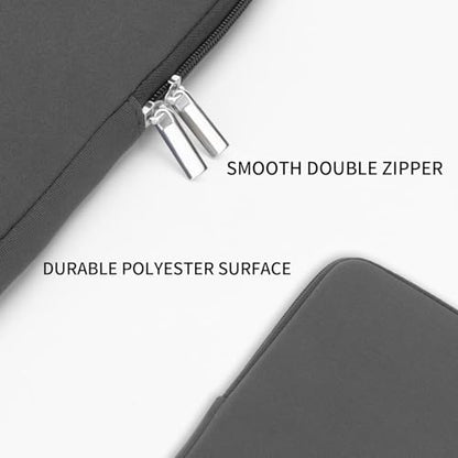 RAINYEAR 13 Inch Laptop Sleeve Compatible with 13.3" MacBook Air/Pro M1 M2 M3 M4 M5 A3449 A3240 A3113 A2681 A2338 Carrying Computer Bag Protective Cover Case(Gray) - color: Gray, size: 13"