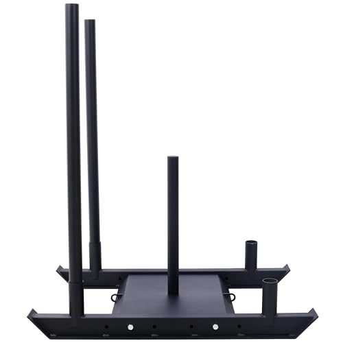 LifeSky Weight Training Pull Sled Harness Stand - Functional Training Equipment for Speed Acceleration Strength - Heavy Duty Steel Frame with Adjustable Resistance & Professional Workout Design