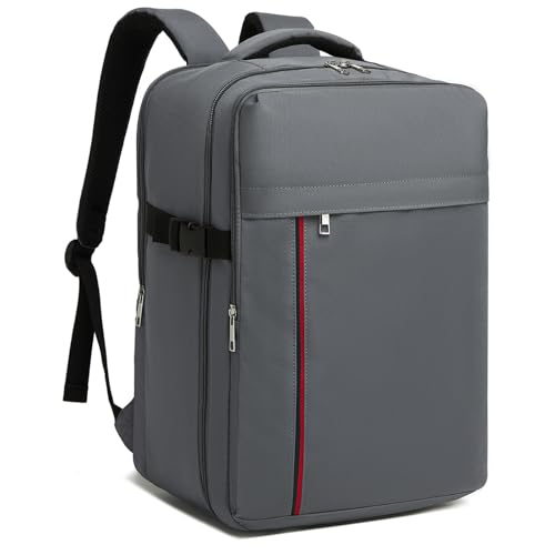 Kono 20L Casual Daypack, 40×20×25 cm, Airline Approved, 15.6" waterproof Laptop Backpack for Men & Women – Grey - color: Grey