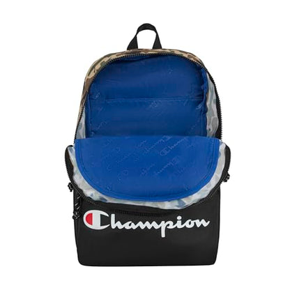 Champion Manuscript Backpack with Padded Adjustable Straps, Water Bottle Pocket for Work, Travel, Daily Use - color: Green