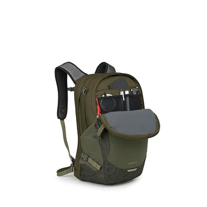 Osprey Nebula Commuter Backpack - Everyday Bag with Laptop Sleeve and Bottle Pockets, Moss Green/Earl Grey Heather - color: Moss Green-earl Grey Heather