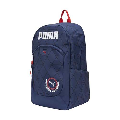 PUMA Rally 300 Backpack, Navy/Red/White, OS - color: Blue Jewel/for All Time Red