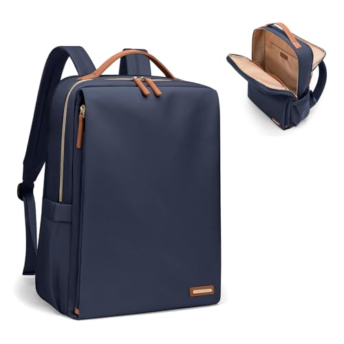 GOLF SUPAGS Stylish Laptop Backpack for Women Airline Approved Perfect for Work College and Travel Multi-Functional Casual Daypack Fits 15.6 Inch Notebook (Navy Blue) - color: Navy Blue, size: 15.6-Inch