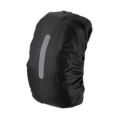PATIKIL Waterproof Backpack Rain Cover, Non-Slip Backpack Cover with Vertical Reflective Strap Stay Dry for Hiking, Camping, Hunting - color: Black, size: Small