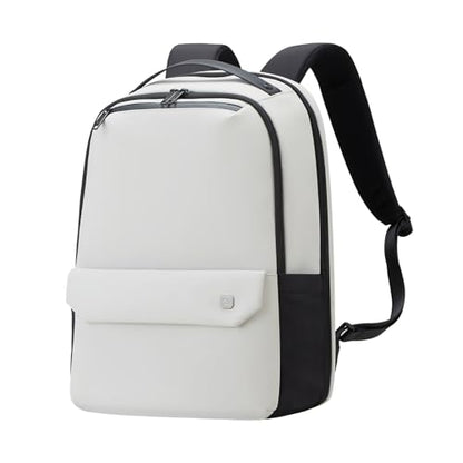 Hanke Carry on Backpack Toiletry Travel Laptop Backpack for Men & Women, Durable Rucksack Weekender Bag Daypack(Salt White)