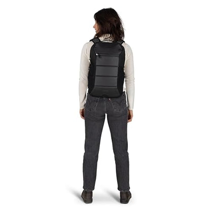 Osprey Ozone Slim Pack - Lightweight Laptop Backpack with AirScape Suspension, Water Bottle Pockets & Slim Travel Design - Fits Most 16" Laptops - Personal Item or Carry-On Compatible, Black - color: Black