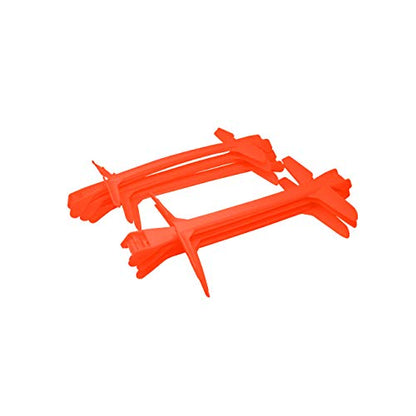 Trademark Innovations Set of 6 Adjustable Height 6", 9", 12" Speed Training Plyometric Hurdles - color: Orange