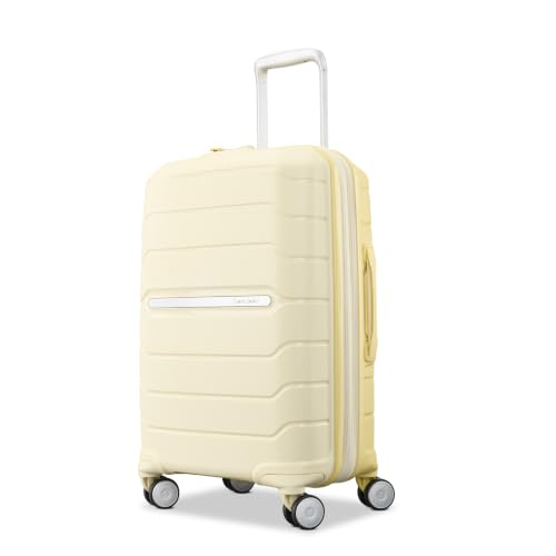 Samsonite Freeform Hardside Carry-On Luggage with Spinner Wheels - Hardshell Suitcase - TSA, Airline-Approved - Expandable Hard Shell, Smooth Rolling Wheels for Lightweight Travel – Electric Yellow - color: Electric Yellow, size: Carry-on Spinner