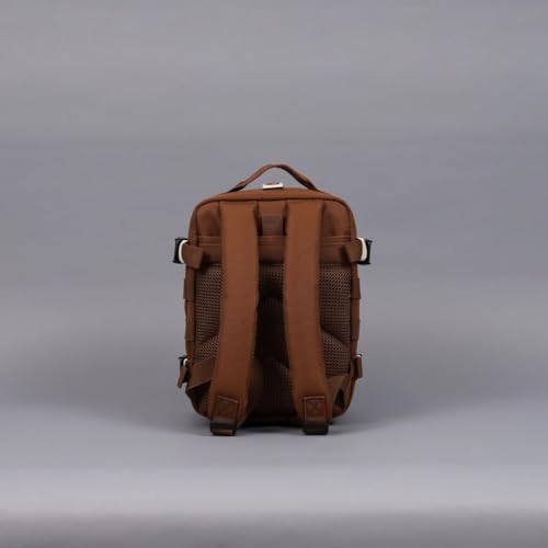 WOLFpak 9L Mini Tactical Backpack (Mocha Brown) | Compact, Small Everyday Carry Bag for Gym & Travel - color: Mocha Brown