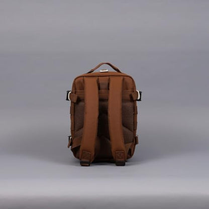 WOLFpak 9L Mini Tactical Backpack (Mocha Brown) | Compact, Small Everyday Carry Bag for Gym & Travel - color: Mocha Brown