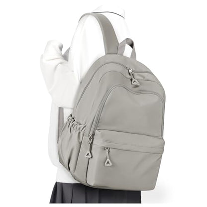 winspansy Backpack for School Teenage Girls Boys,Waterproof Lightweight School Bags Travel Daypack Simple Cute College Backpack Rucksack for Women Men fit 14 Inch Laptop,Grey Brown - color: A1-grey Brown