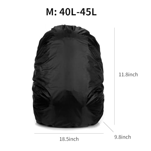Waterproof Backpack Rain Cover, Bag Pouch with 10000mm Waterproof Level for 35L-40L Backpack, Antislip Cross Buckle Strap, Ultralight Compact Portable, for Hiking, Camping, Traveling