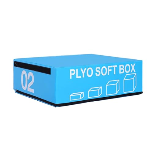 Jumping Training Box Foam Reinforced Box Stackable Soft Plywood Box Anti-Skid Safety, Used for Jumping, Strength Training and Physical Training, Suitable for Home Gym - size: 90*75*30cm