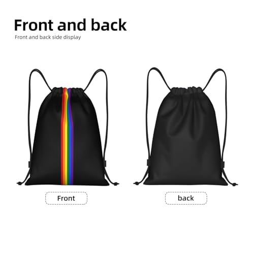 Rainbow Pride LGBT Drawstring Backpack Bag Sport Gym Dance Beach Travel Sackpack for Women Men - color: Lgbt_ddd00644