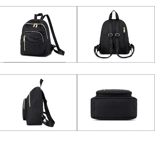 Women Mini Backpack Purse Water resistant Nylon Fashion College Bag Casual Daypack - color: Arm Green-1