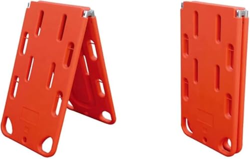 Foldable Spine Board Stretcher, Durable PE Material | 12 Handholds & 8 Strap Positions | Lightweight & Portable | High Load Capacity 350.5 lbs | Ideal for EMT, Firefighters, Lifeguards