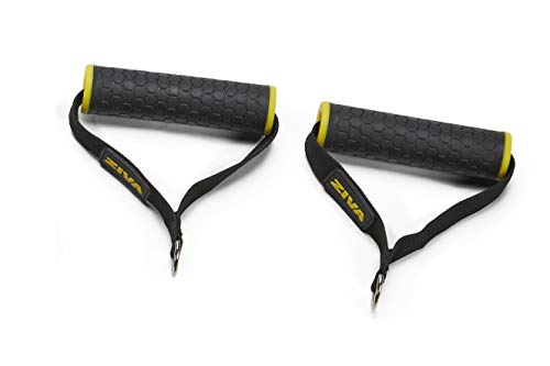 ZIVA Performance Power Resistance Band Set - Multiple TPR Exercise Bands (10, 15, 20, 33 lb) for Resistance Training with Ankle Straps, Door Anchor System - Portable Home Gym Accessories