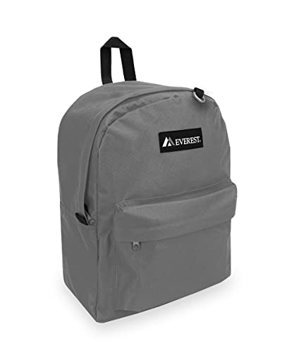 Everest 2045CR Classic Backpack, 16.5", Dark Gray - color: Dark Gray, size: One Size
