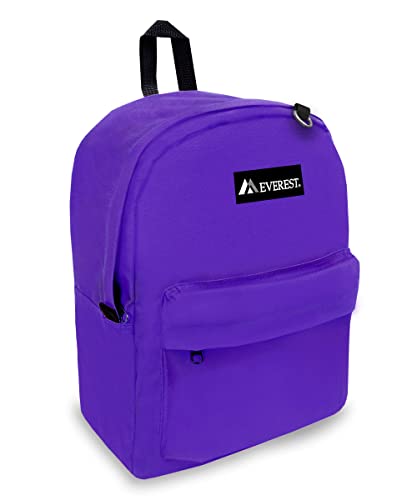Everest 2045CR Classic Backpack, 16.5", Dark Purple - color: Dark Purple, size: One Size