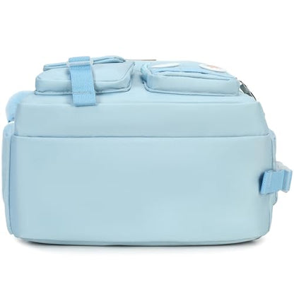 Classic Diamond School Backpack for Girls Laptop Backpack Cute Bookbag Kawaii College Backpack School Backpacks for Teens Girls Student (Blue) - color: Blue