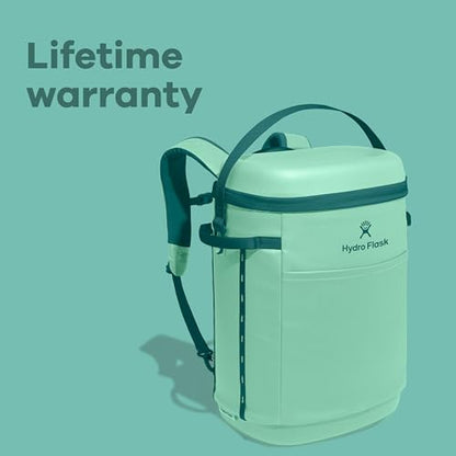 Hydro Flask Carryout Cooler Backpack - Insulated Portable Soft Cooler - 22 L Capacity in Shale Gray - color: SHALE GRAY, size: 22 L, style: Cooler Backpack