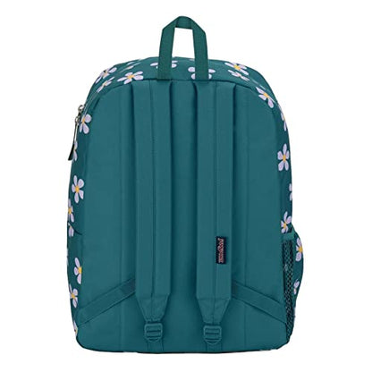 JanSport Cross Town Backpack 17" x 12.5" x 6" - Simple Bag for Everyone with 1 Main Compartment, Front Utility Pocket - Premium Class Accessories - Precious Petals - color: Precious Petals