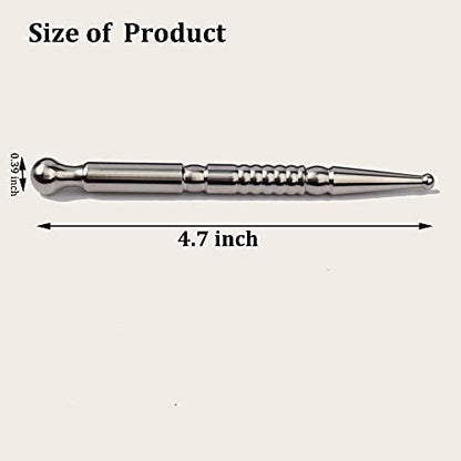FeelFree Sport Deep Tissue Massage Tool-Stainless Steel Acupuncture Pen-Trigger Point Massage Relief Pain Therapy Tools Full Body Relaxing Trigger Self-Massage Acupressure Bar (B) - style: B