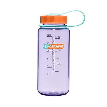 Nalgene 16 oz Wide Mouth Water Bottle | Slim Cup Holder Size, BPA-Free, Durable & Leak Proof, Lightweight Travel Bottle, Amethyst - color: Amethyst Sustain, size: 16 Ounces