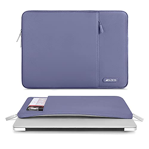 MOSISO Laptop Case 13 inch, Laptop Sleeve Compatible with MacBook Neo/Air/Pro 13 inch with A18/M5/M4/M3/M2/M1 Chip 2026-2016, Polyester Vertical Computer Sleeve Bag with Pocket, Lavender Gray - color: Lavender Gray, size: 13 inch