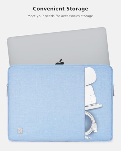NIDOO 11 Inch 13 Inch Laptop Sleeve Computer Carrying Case Bag for 13" iPad Pro M2 M4 / iPad Air M2/Surface Pro 10 9 X/ 13" MacBook Pro Air/12.7" Lenovo Tab P12 / 13" Dell Pro 13 Premium, Light Blue - color: Light Blue, size: 11.6 Inch / 12 inch New MacBo