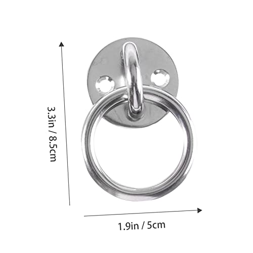 Toddmomy Suspension Trainer Bracket Yoga Fixed Plate Wall Mount Ceiling Anchor Stainless Equipment for Yoga Swings Resistance Bands Boxing