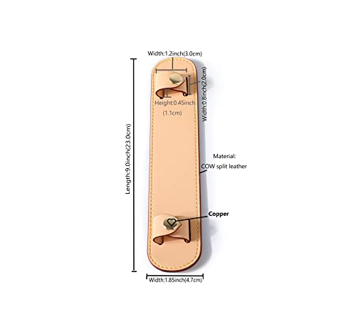 Leather Shoulder Strap Pad for Designer Trendy Bags - color: Beige