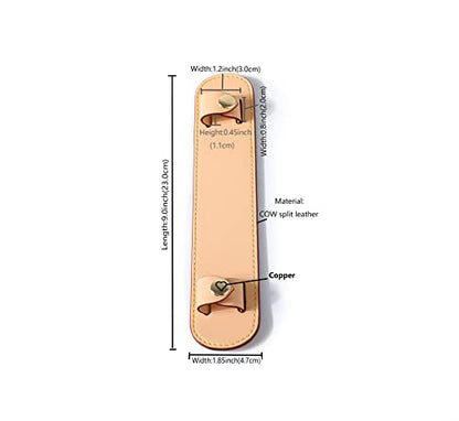 Leather Shoulder Strap Pad for Designer Trendy Bags - color: Beige
