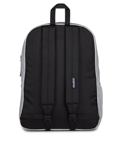 JanSport Cross Town Backpack - Simple Bag for Everyone with 1 Main Compartment, Front Utility Pocket - Premium Class Accessories - Grounded Grey - color: Grounded Grey
