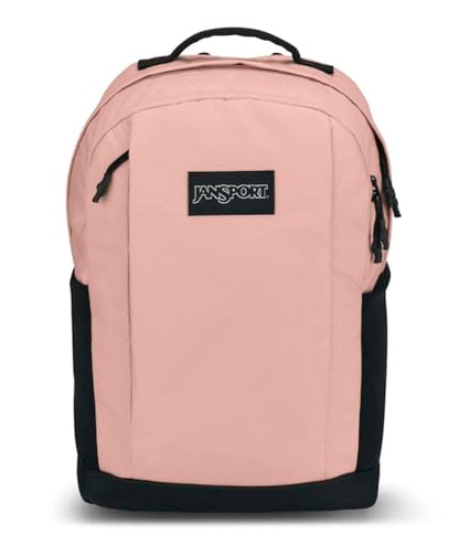 JanSport Inbound Pack – Large Main Compartment, Dual Water Bottle Pockets, and Dedicated 15-Inch Padded Laptop Pocket, Misty Rose - color: Misty Rose