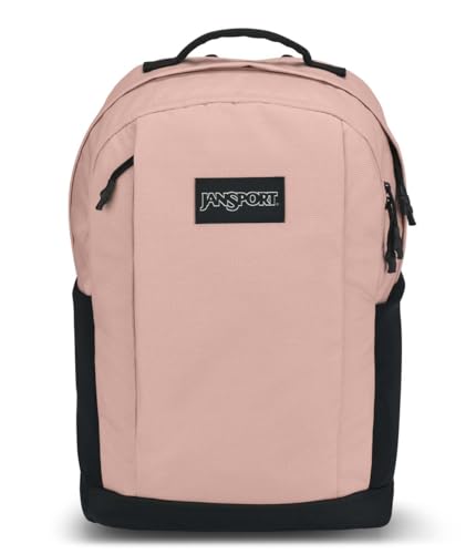 JanSport Inbound Pack – Large Main Compartment, Dual Water Bottle Pockets, and Dedicated 15-Inch Padded Laptop Pocket, Misty Rose - color: Misty Rose