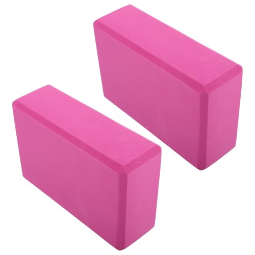 KESYOO 2pcs Eva Non-slip Yoga Blocks High-density Supportive Foam Bricks for Balance Training and Stretching Adults and Fitness Pilates