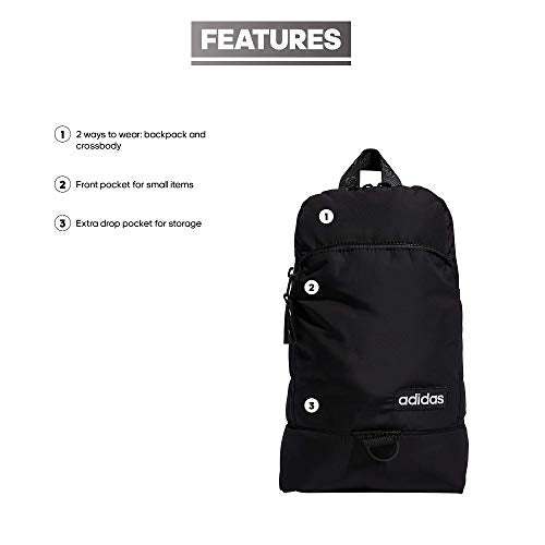 adidas Women's Essentials Convertible Crossbody Sling Bag