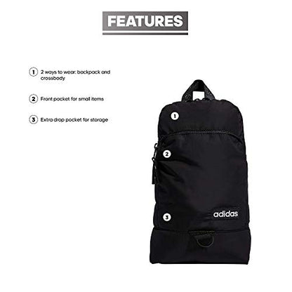 adidas Women's Essentials Convertible Crossbody Sling Bag