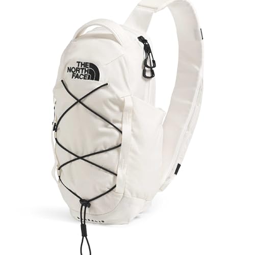 THE NORTH FACE Borealis SIing Bag | Crossbody Adjustable Strap, Water Repellent Finish, Multiple Compartments, Tablet Sleeve - color: White Dune/Tnf Black