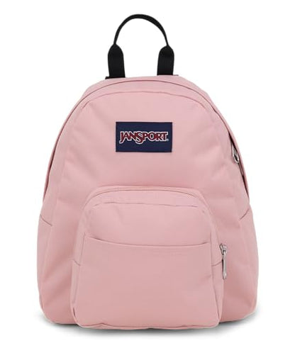 JanSport Half Pint Mini Backpack, 10.2 L - Durable Mini Bag Purse with Adjustable Shoulder Straps, Single Main Compartment, Zippered Stash Pocket, Misty Rose - color: Misty Rose