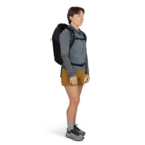 Osprey Hikelite LT 16L Hiking Backpack - Lightweight Travel Daypack with Rain Cover for Men and Women, Tundra Green - color: Tundra Green, style: 16l