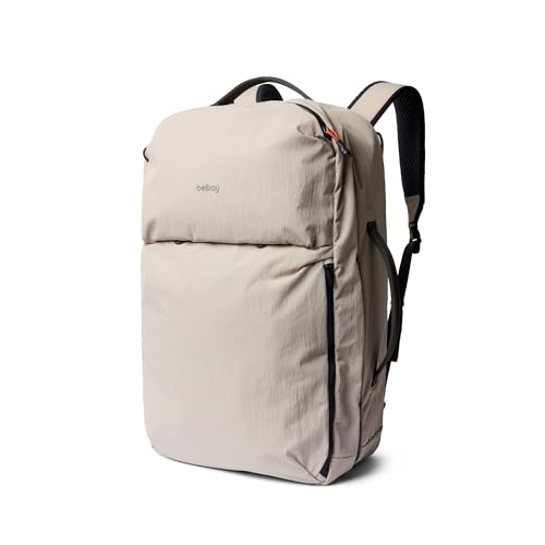 Bellroy Lite Travel Pack 38L (carry-on backpack, large travel backpack for international travelers, with laptop pocket, interior packing cells and tuck-away shoulder straps) - Ash - color: Ash