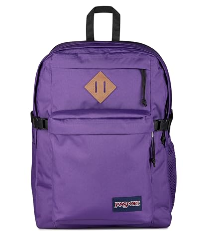 JanSport Main Campus Backpack - Travel or Work backpack w 15-Inch Laptop Sleeve and Dual Water Bottle Pockets, Grape Jelly - color: Grape Jelly