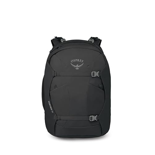 Osprey Fairview 40L Women's Travel Backpack - Carry On Bag with Laptop Sleeve and Toiletry Pocket, Black, Extended Fit - color: Black, style: 40l - Extended Fit