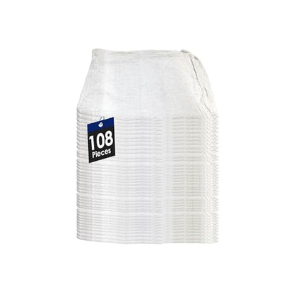 Cotton Shop Towels Cleaning Rags 108 Pack, 12x14 Inch 100% Cotton Bulk - Dye-Free Lint-Free Shop Rags Cleaning Cloths for Bar, Car, Garage, Automotive and Kitchen - White - color: White - 108 Pack